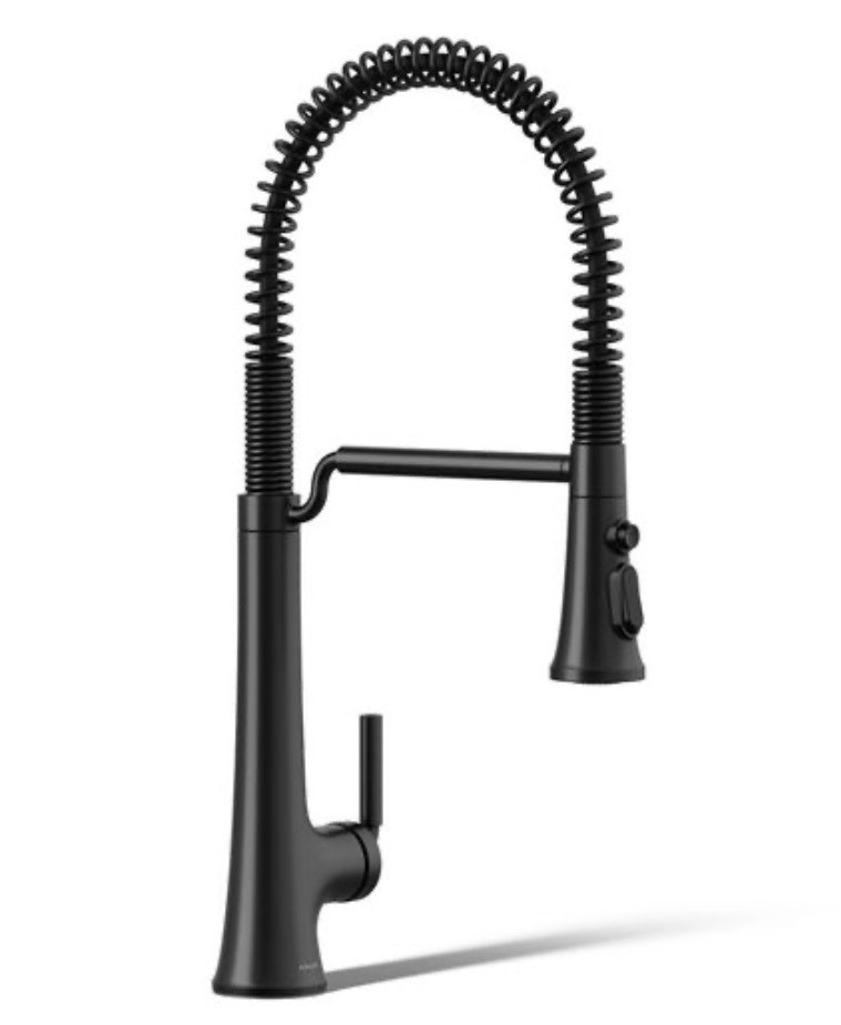 KOHLER Tone Semi-Pro Pull-Down Kitchen Faucet Matte Black K-23765-BL Brand New