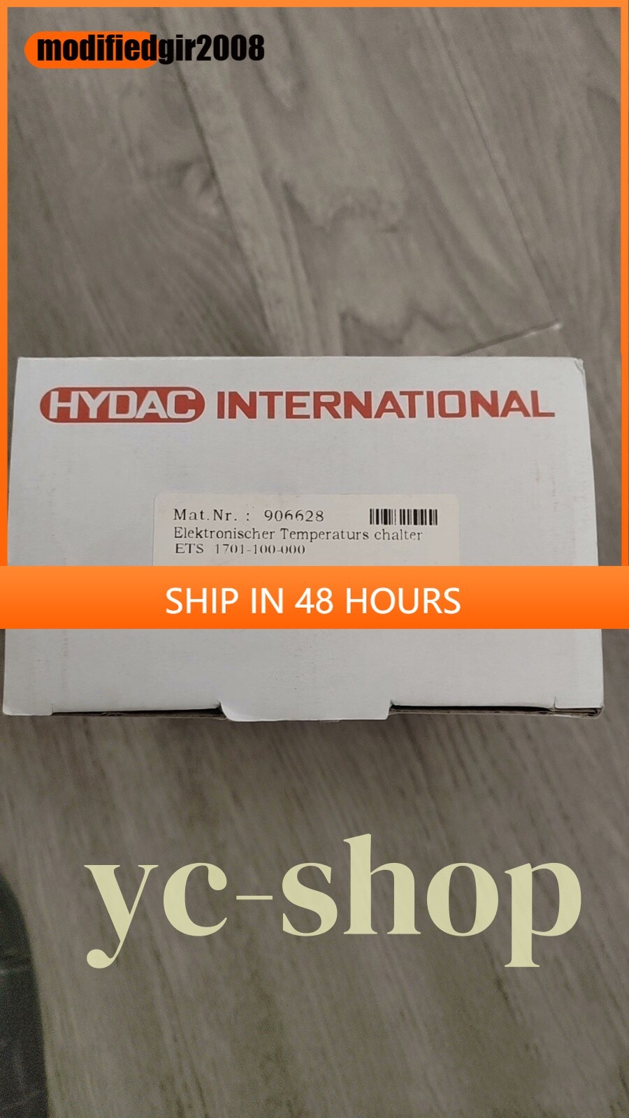 1pc NEW Hydac ETS1701-100-000 906628 Temperature controller Fast FedEx or DHL