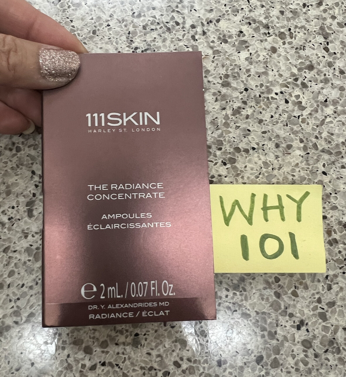 111Skin The Radiance Concentrate Ampoule x1 Single 0.07oz/2mL New & Carded SEAL 111Skin The Radiance Concentrate Ampoule x1 Single 0.07oz/2mL New & Carded SEAL