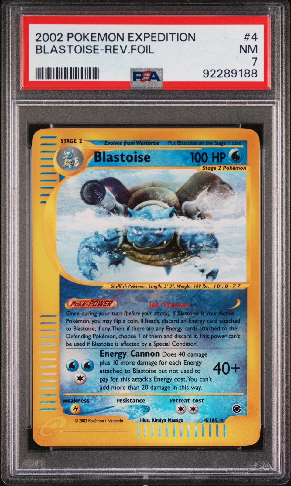 Blastoise 004/165 Expedition Reverse Holo PSA 7 Low Pop Blastoise 004/165 Expedition Reverse Holo PSA 7 Low Pop