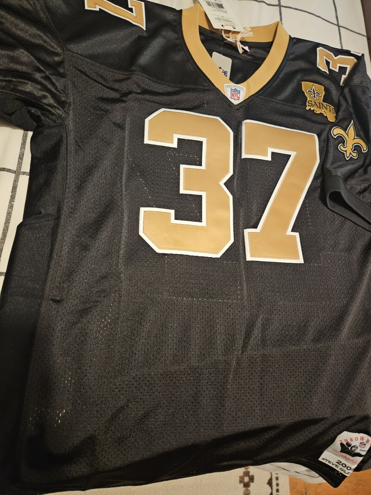 Authentic Steve Gleason NEW ORLEANS Saints 2006 Mitchell & Ness Jersey SZ 52 M&N Authentic Steve Gleason NEW ORLEANS Saints 2006 Mitchell & Ness Jersey SZ 52 M&N