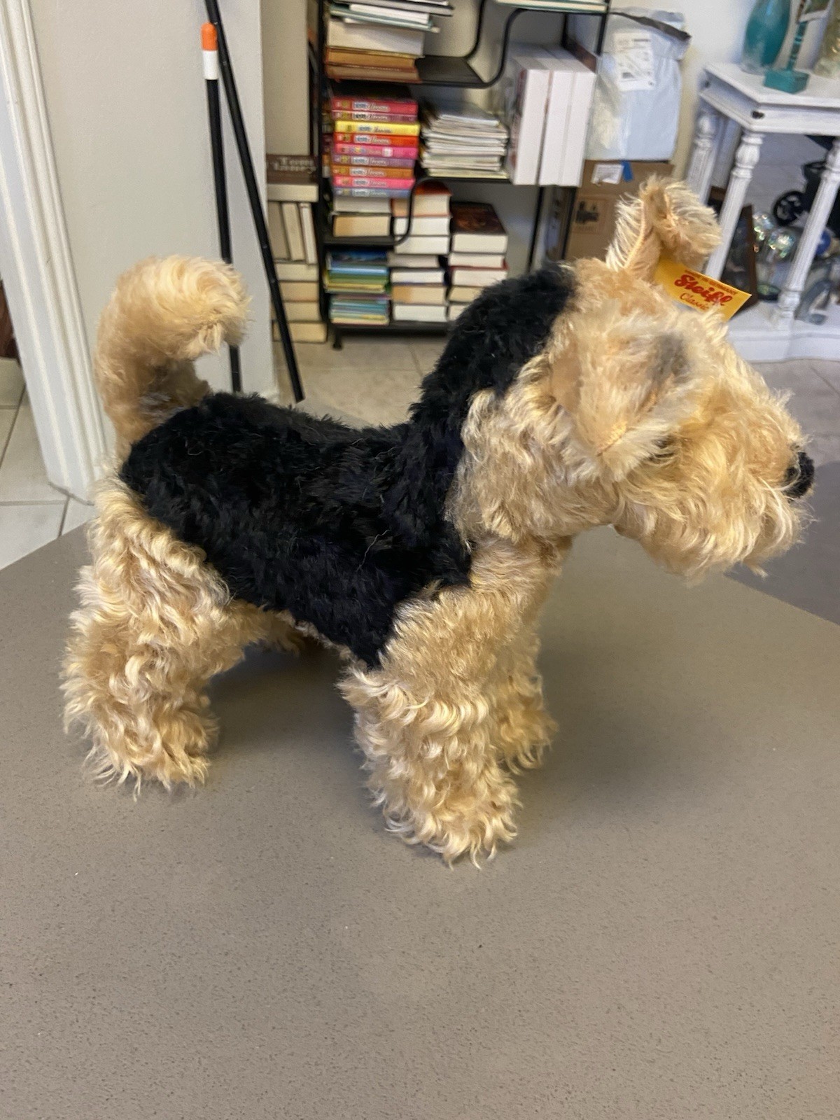 Vintage 2016 Steiff Terri Welsh Terrier Dog Mohair Plush #033735 Vintage 2016 Steiff Terri Welsh Terrier Dog Mohair Plush #033735