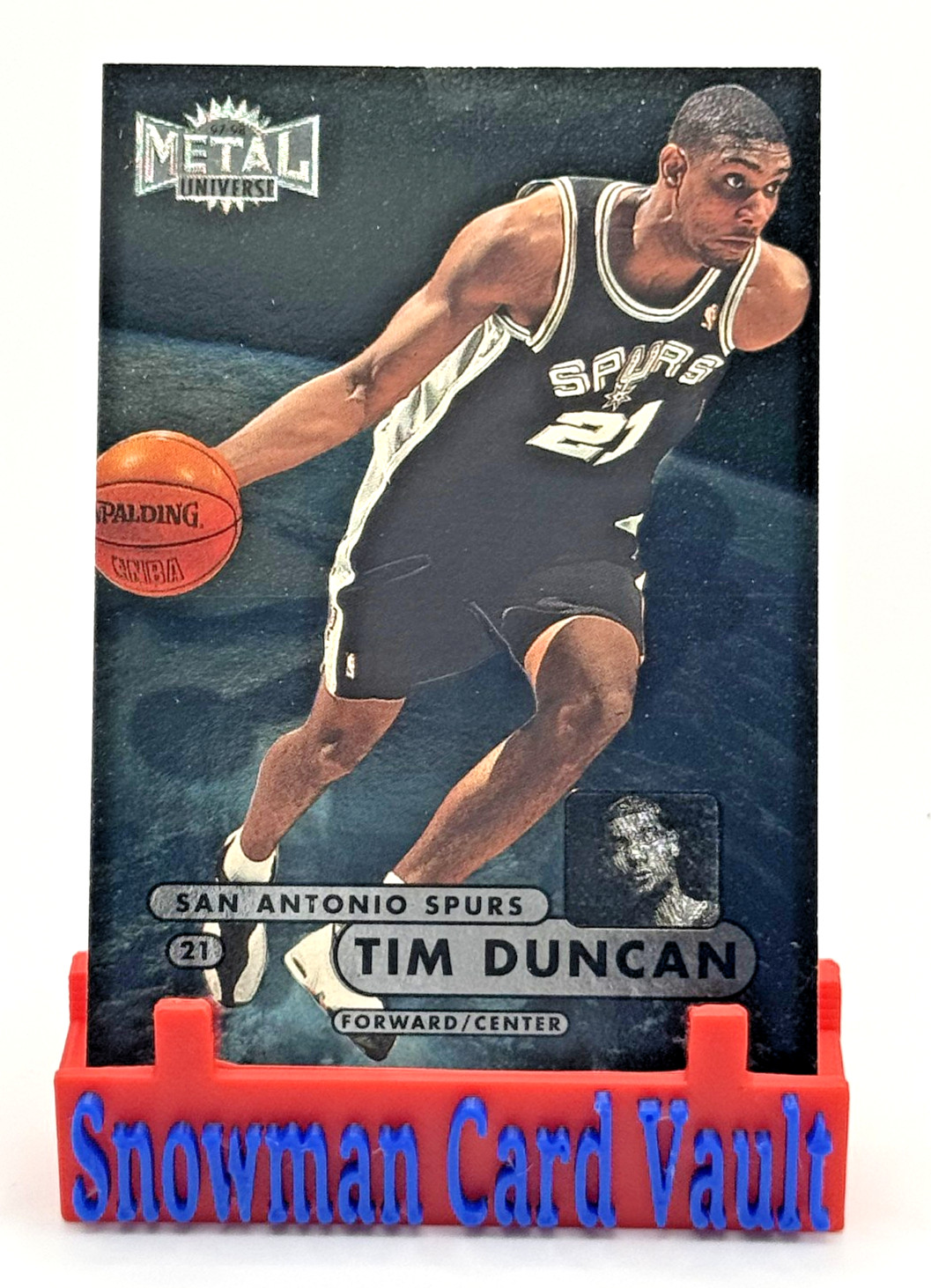 1997-98 Metal Universe - Tim Duncan #72 (RC) - JC