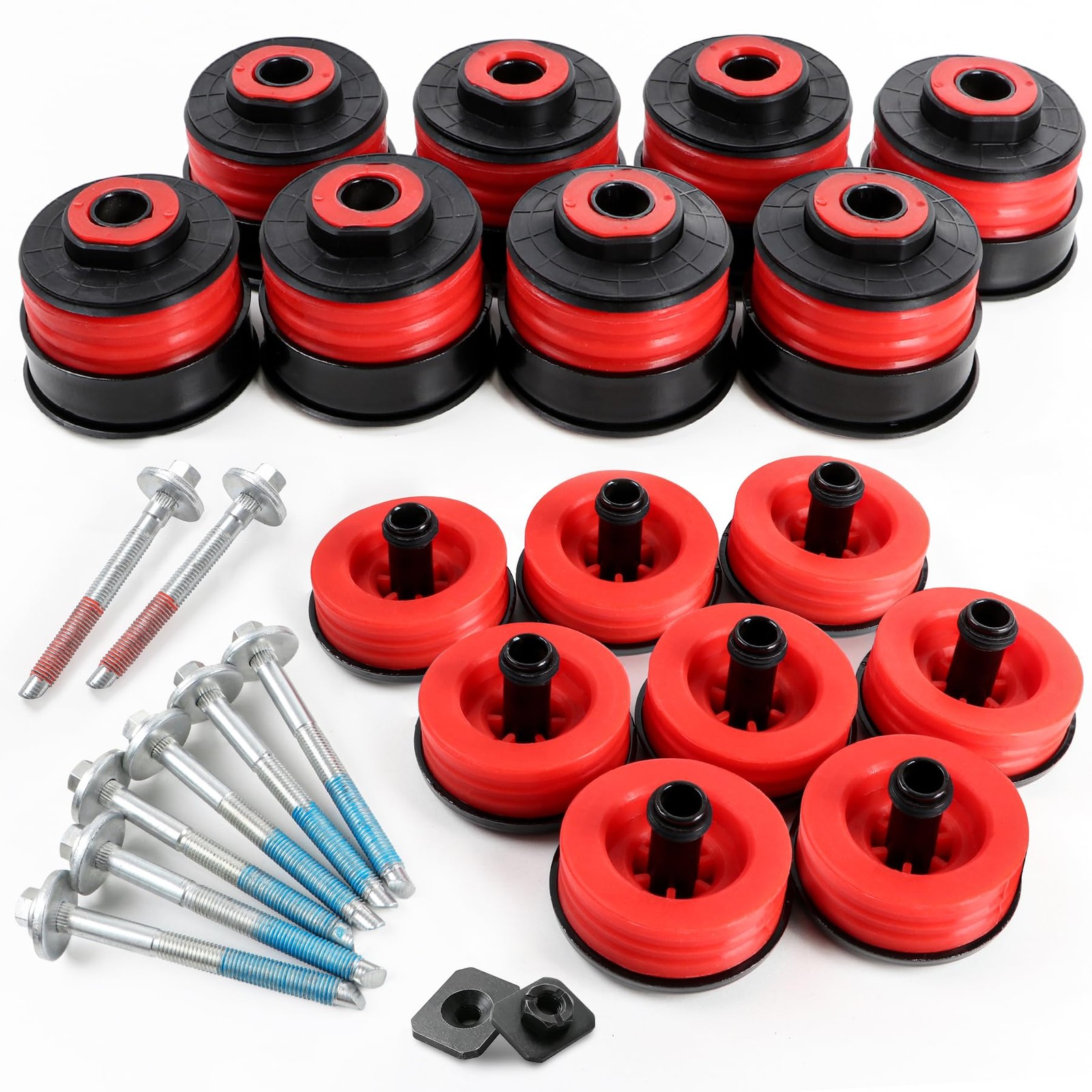 Silicone Body Cab Mount Bushings Kit for 2008-2016 F250 F350 Super Duty Crew Cab