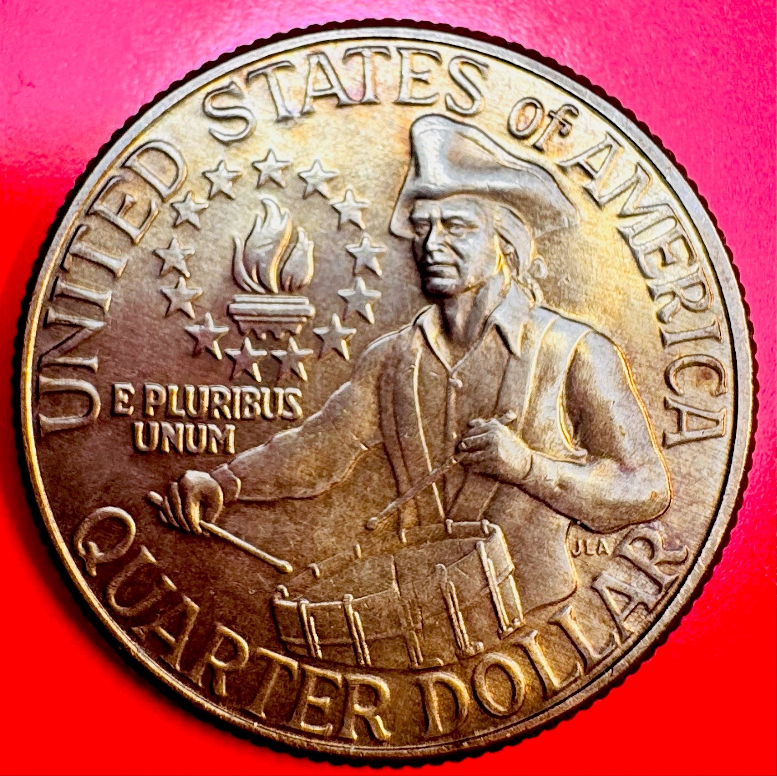 1776-1976 d bicentennial quarter (Toned) Clad Uncirculated MS 1776-1976 d bicentennial quarter (Toned) Clad Uncirculated MS