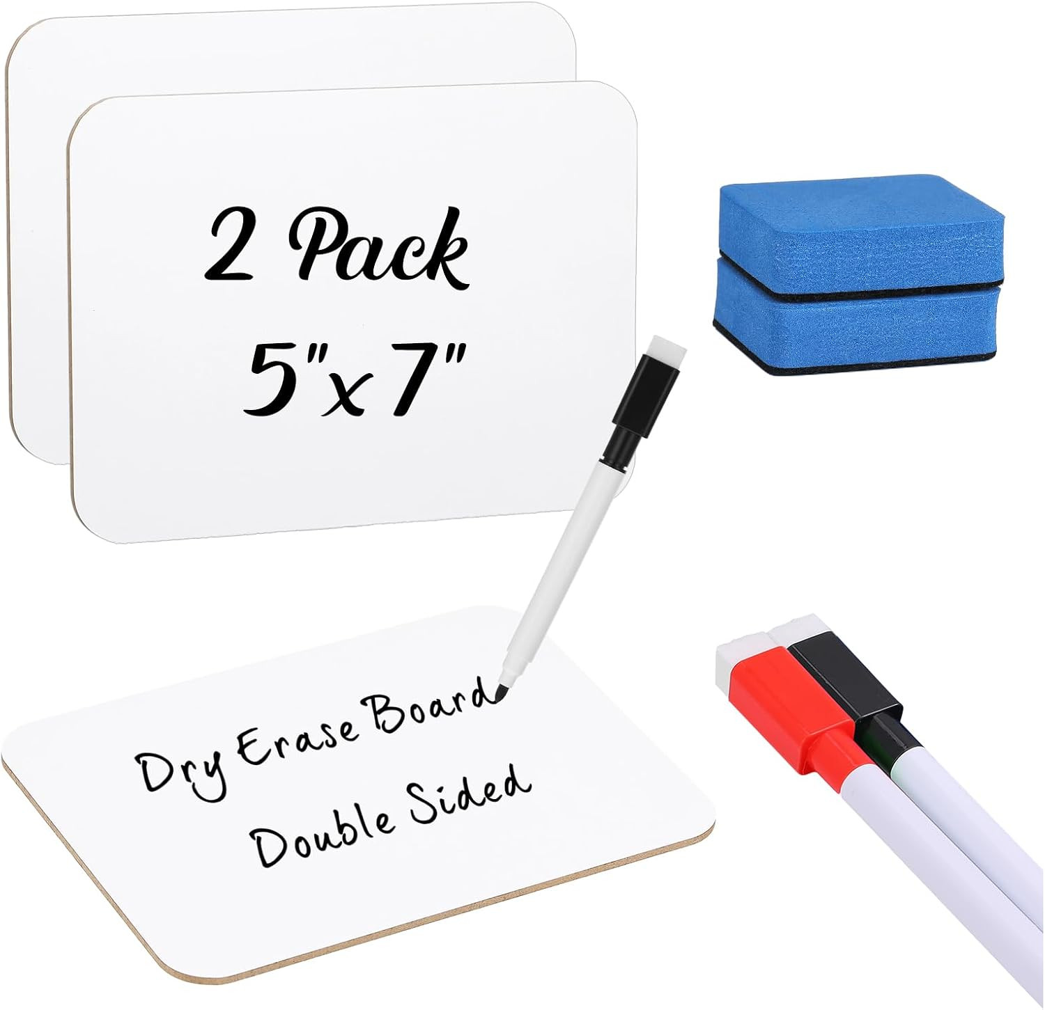 2 Sets Small White Boards Dry Erase 5