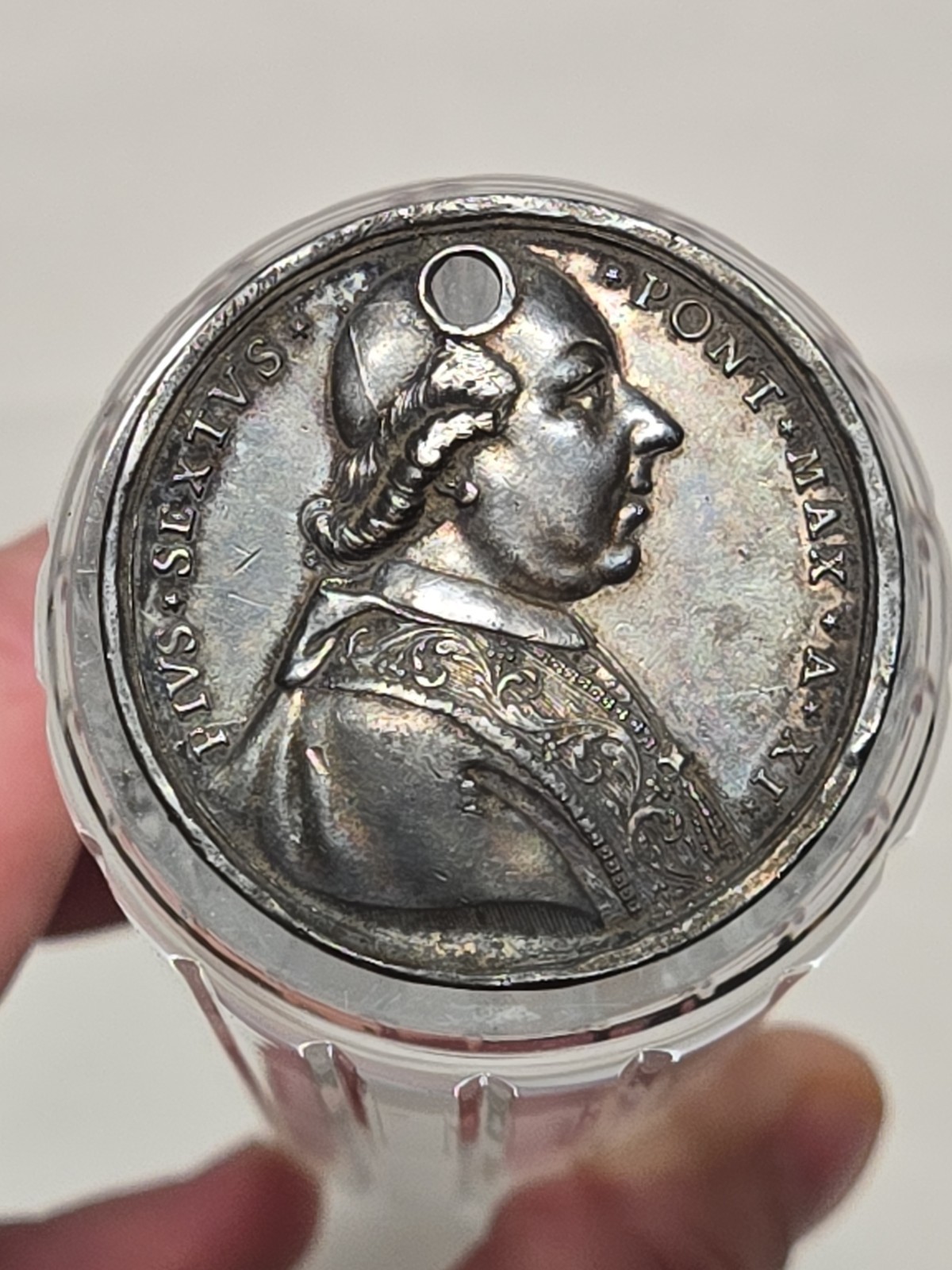 Circa 1785 Italian Papal State Medal Rome Mint Pope Pius VI 1775-1799 Circa 1785 Italian Papal State Medal Rome Mint Pope Pius VI 1775-1799
