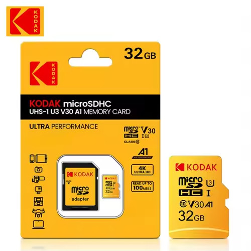 Kodak Micro SD Card 32GB 64GB 128GB 256GB Class 10 U3 UHS-I High Speed Kodak Micro SD Card 32GB 64GB 128GB 256GB Class 10 U3 UHS-I High Speed
