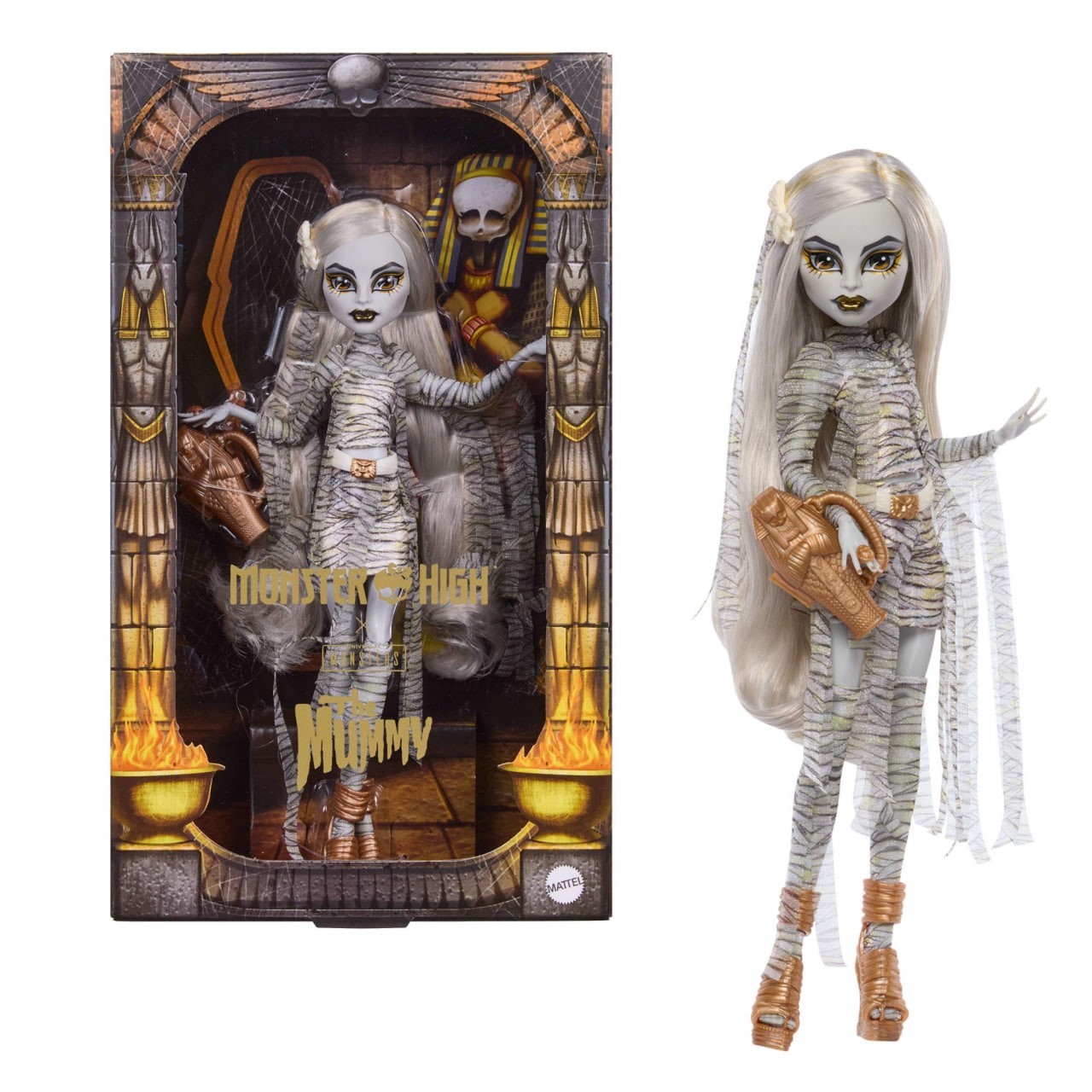 Monster High x Universal Monsters The Mummy Collector Doll Wrap Dress Purse Monster High x Universal Monsters The Mummy Collector Doll Wrap Dress Purse