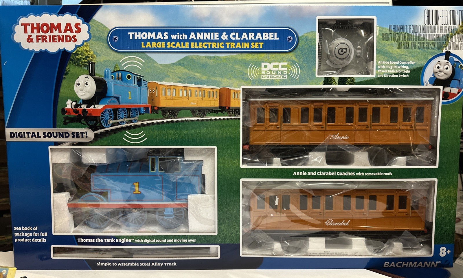 Bachmann G Scale Thomas & Friends Thomas Engine W/Annie & Clarabel DCC Sound