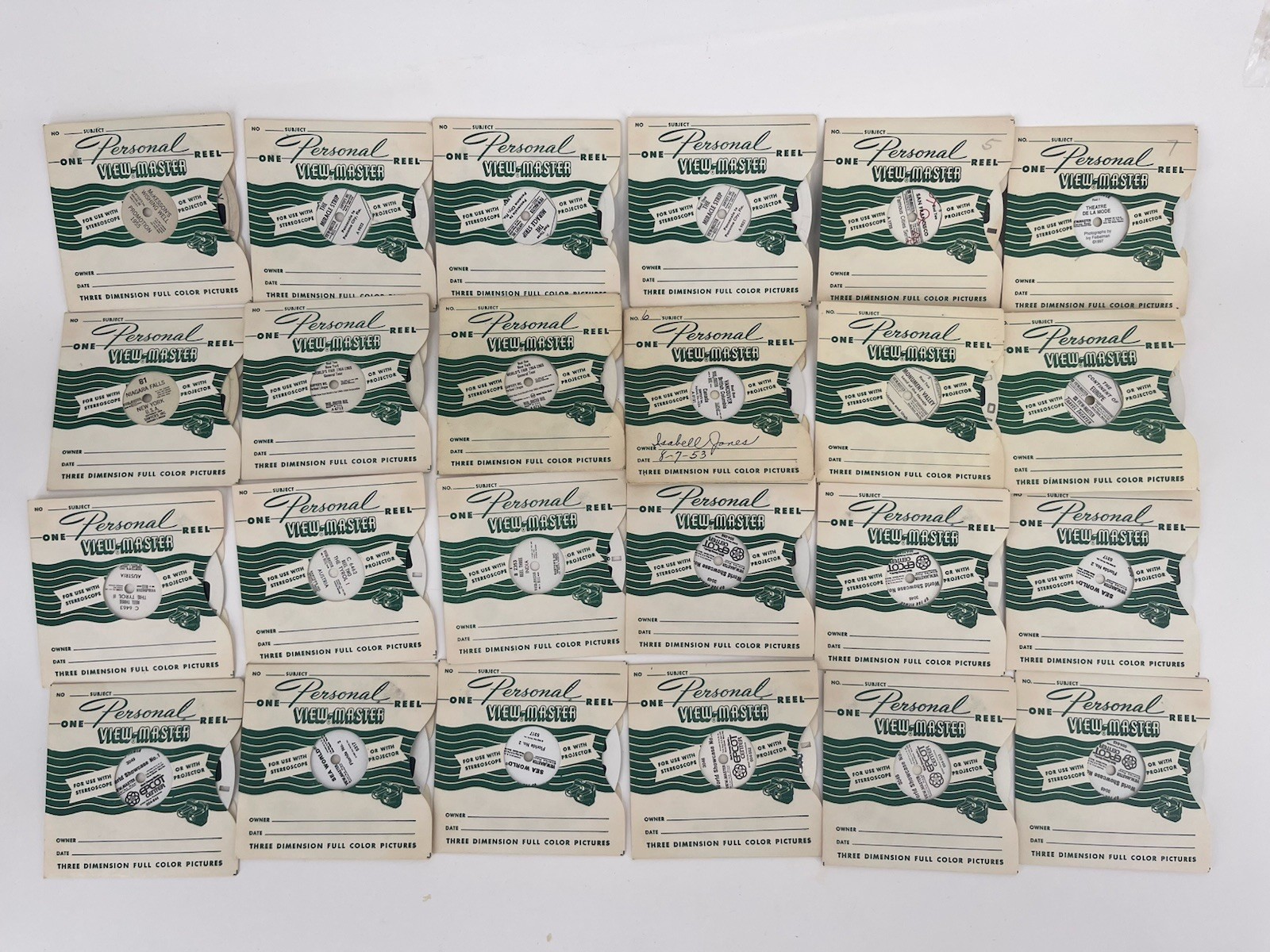 Vintage View-Master Personal Reel Lot 24 EPCOT Worlds Fair Sea World Travel  #67