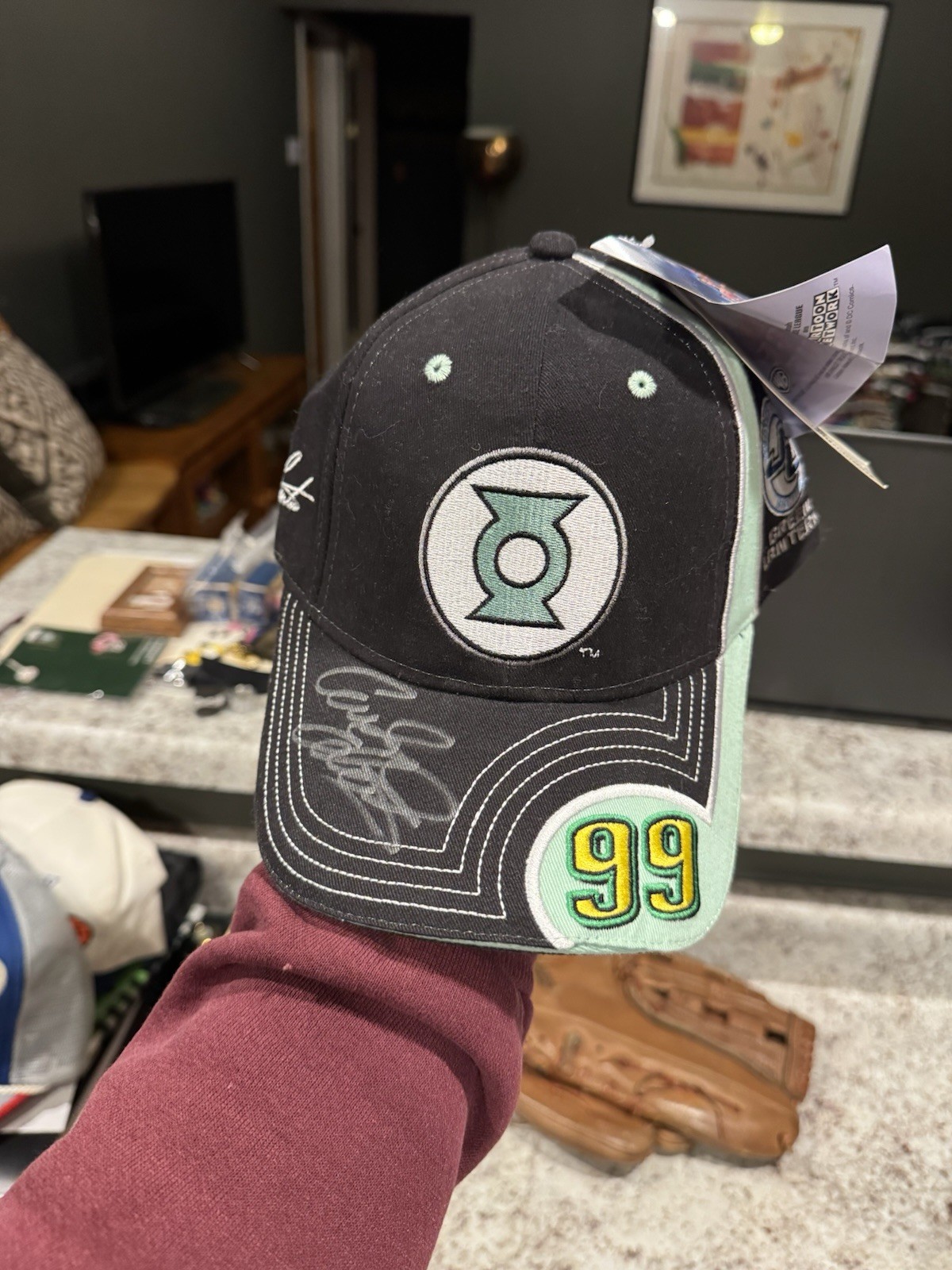 Vintage 2004 Justice League Racing Strapback Hat Signed By Carl Edwards NASCAR Vintage 2004 Justice League Racing Strapback Hat Signed By Carl Edwards NASCAR