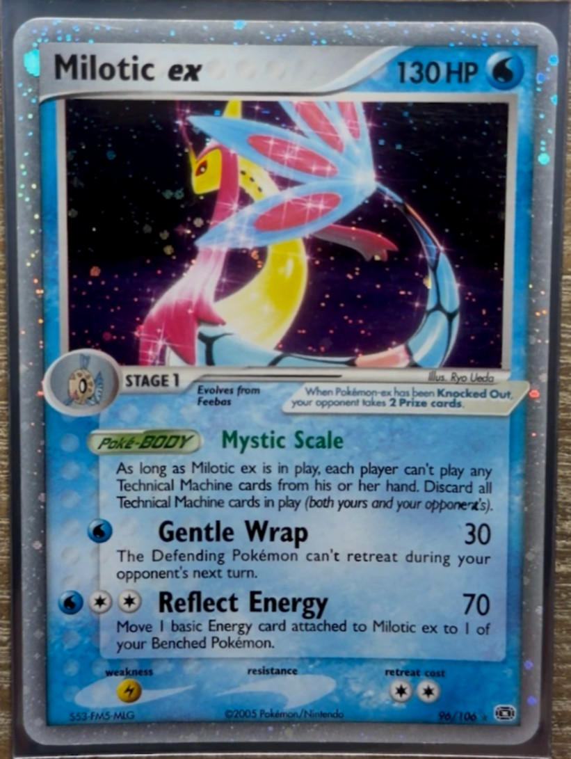 2005 Milotic ex 96/106 EX Emerald Holo Rare 🎈 Pokemon Card English Raw