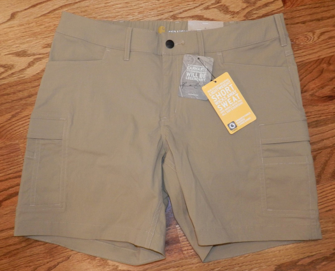 New CARHARTT Size 10 12 14 Rugged Flex Force Madden Women Cargo Shorts MSRP $50 New CARHARTT Size 10 12 14 Rugged Flex Force Madden Women Cargo Shorts MSRP $50