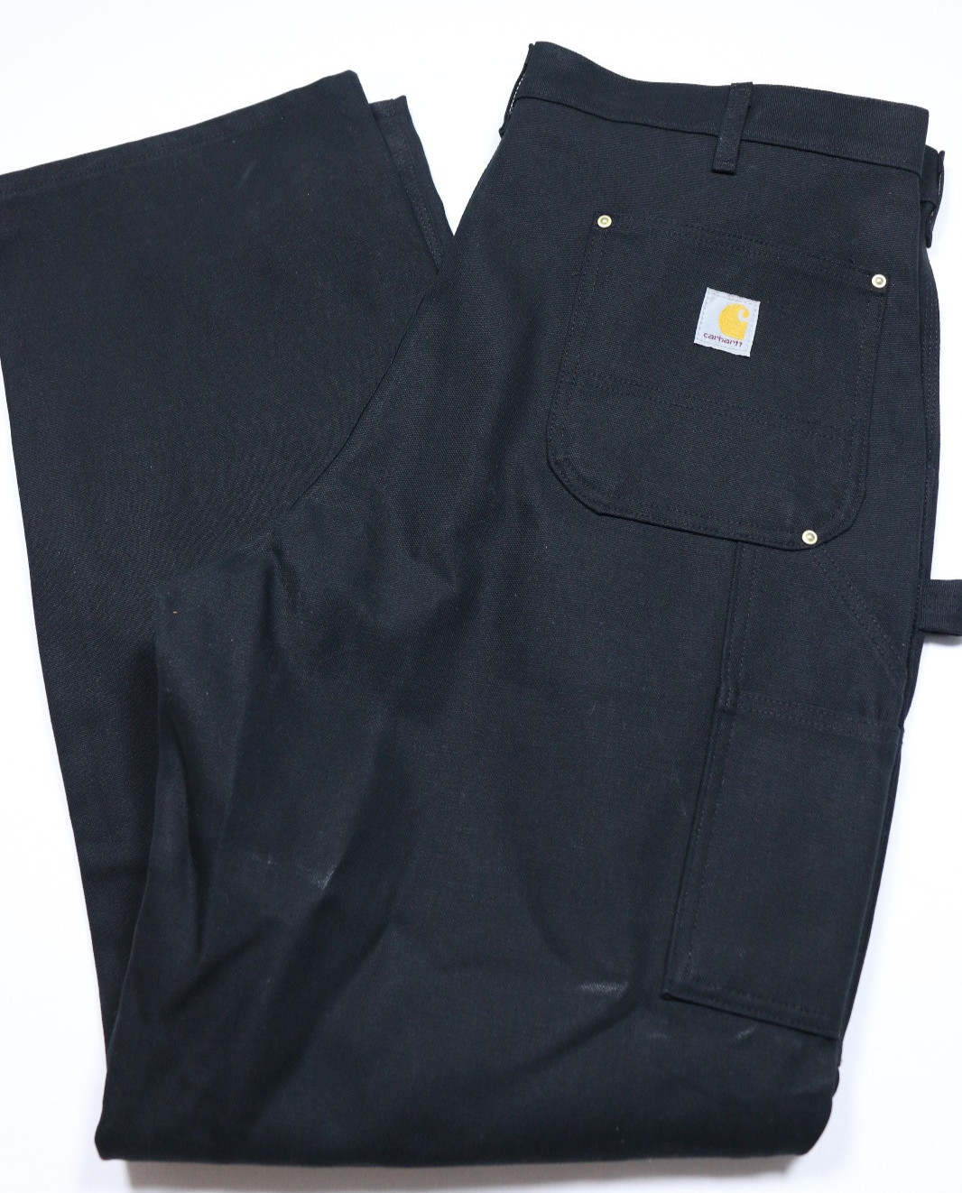 Carhartt B01 -M BLK Work Pants Loose Fit 40 x 34 100% Cotton Firm Duck Canvas Carhartt B01 -M BLK Work Pants Loose Fit 40 x 34 100% Cotton Firm Duck Canvas