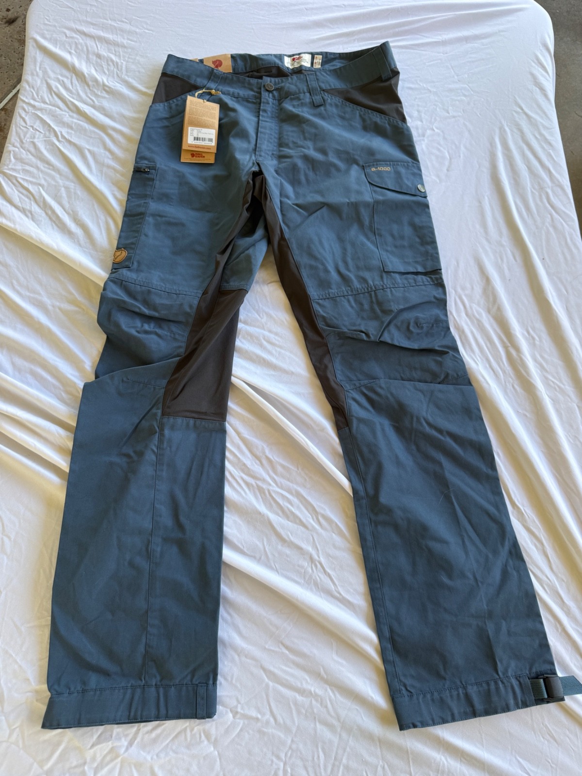 FJALLRAVEN Men\'s Kaipak Trousers M Hiking Pants EUR 48 US 32” Long Inseam FJALLRAVEN Men\'s Kaipak Trousers M Hiking Pants EUR 48 US 32” Long Inseam