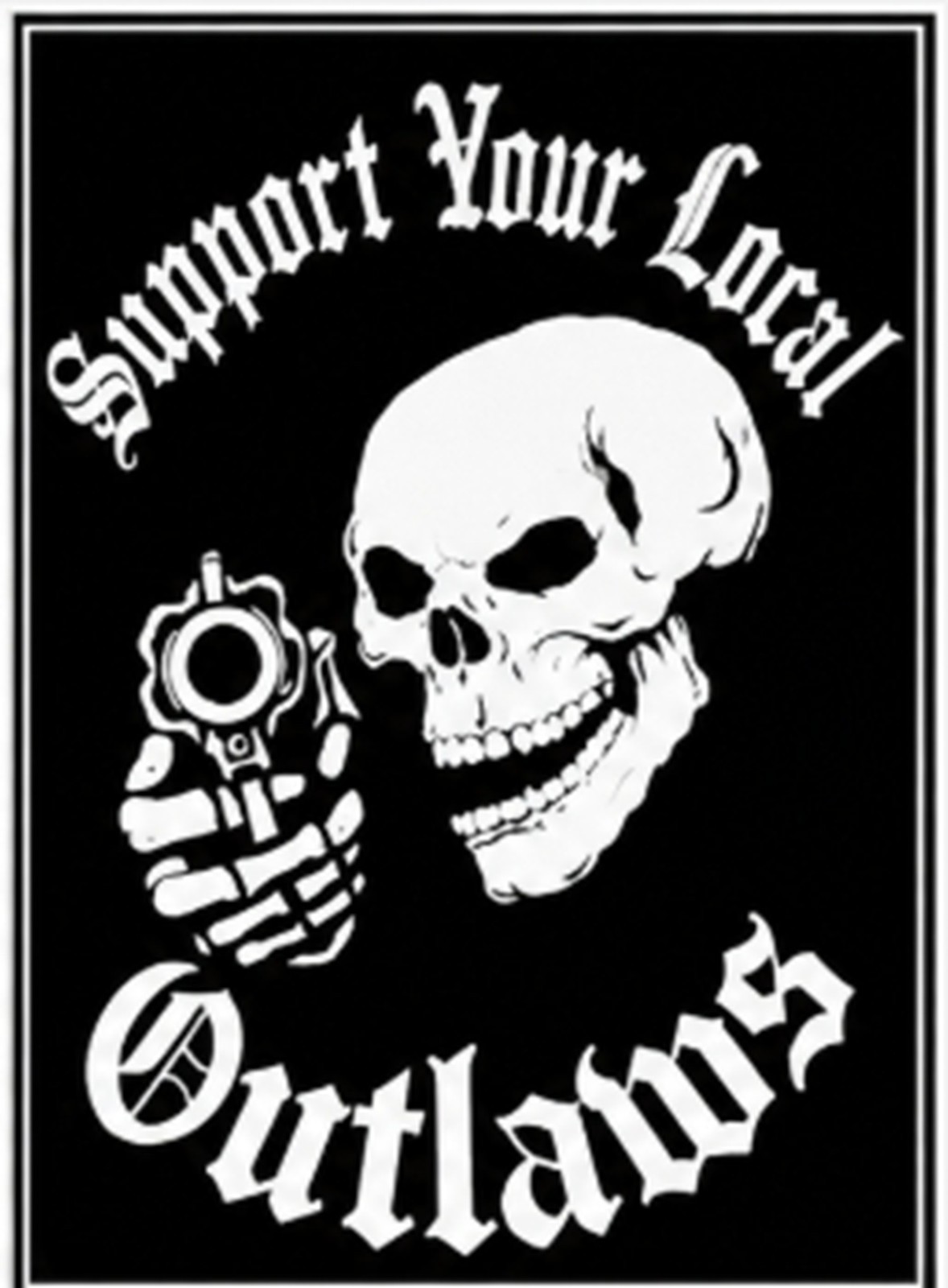 Support Your Local Outlaws MC 15 Outlaw Motorcycle POSTER Biker Print Support Your Local Outlaws MC 15 Outlaw Motorcycle POSTER Biker Print