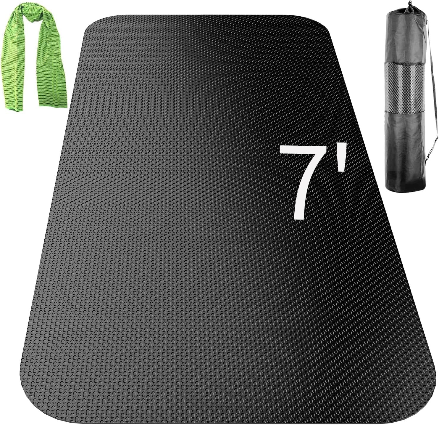 Large Exercise Mat, Equipment Mat,Treadmill Bike Workout Mats for Home Gym Fl... Large Exercise Mat, Equipment Mat,Treadmill Bike Workout Mats for Home Gym Fl...