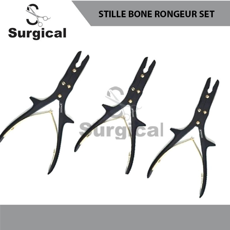 3 PCs Stille Luer Bone Rongeur Set 9
