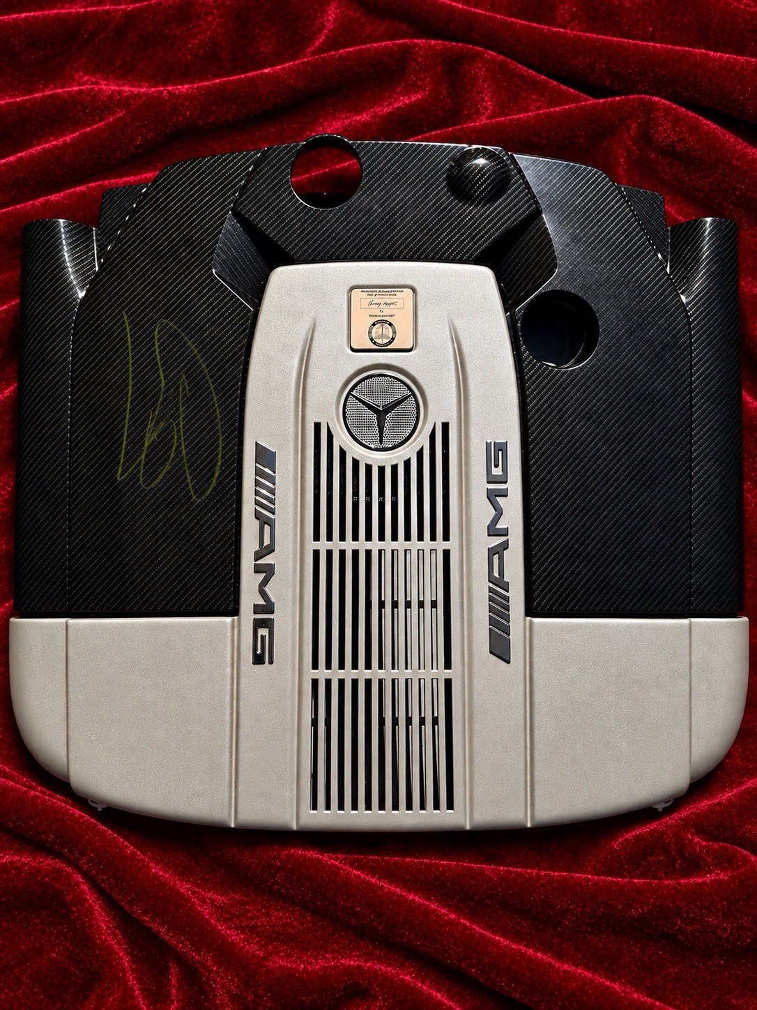 🏷️2004-16 MINT AMG M275 engine Cover SL65 G65 S65 Signed By Lewis Hamilton