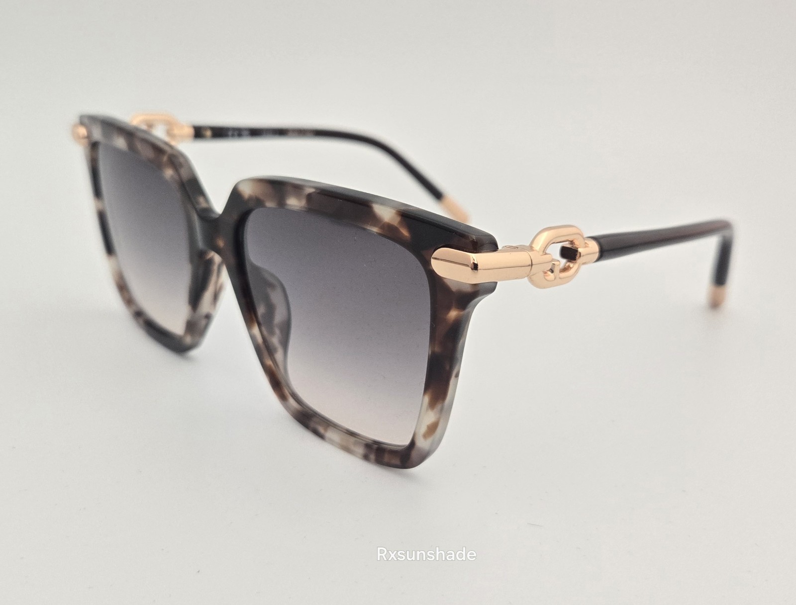 Furla Sunglasses NEW SFU 713 Color 06FM Spotted Havana Size 53 Women\'s Square