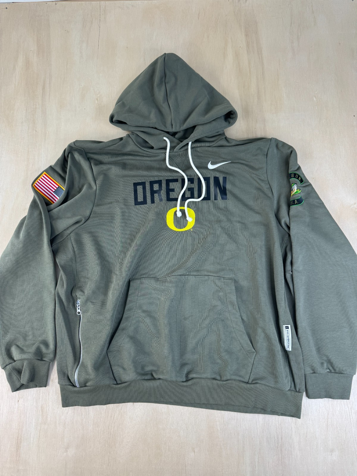 Size 2XL - Nike Oregon Ducks Green Military Appreciation Hoodie 2025