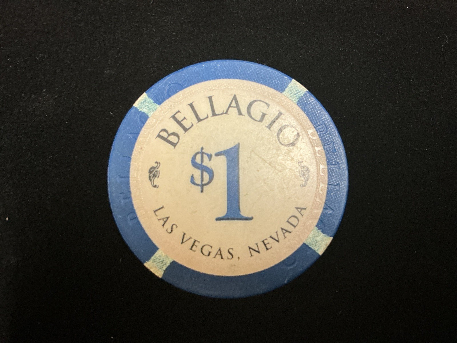 Pre- Owned Bellagio $1 Casino Chip - Las Vegas, Nevada Casino Chip Pre- Owned Bellagio $1 Casino Chip - Las Vegas, Nevada Casino Chip