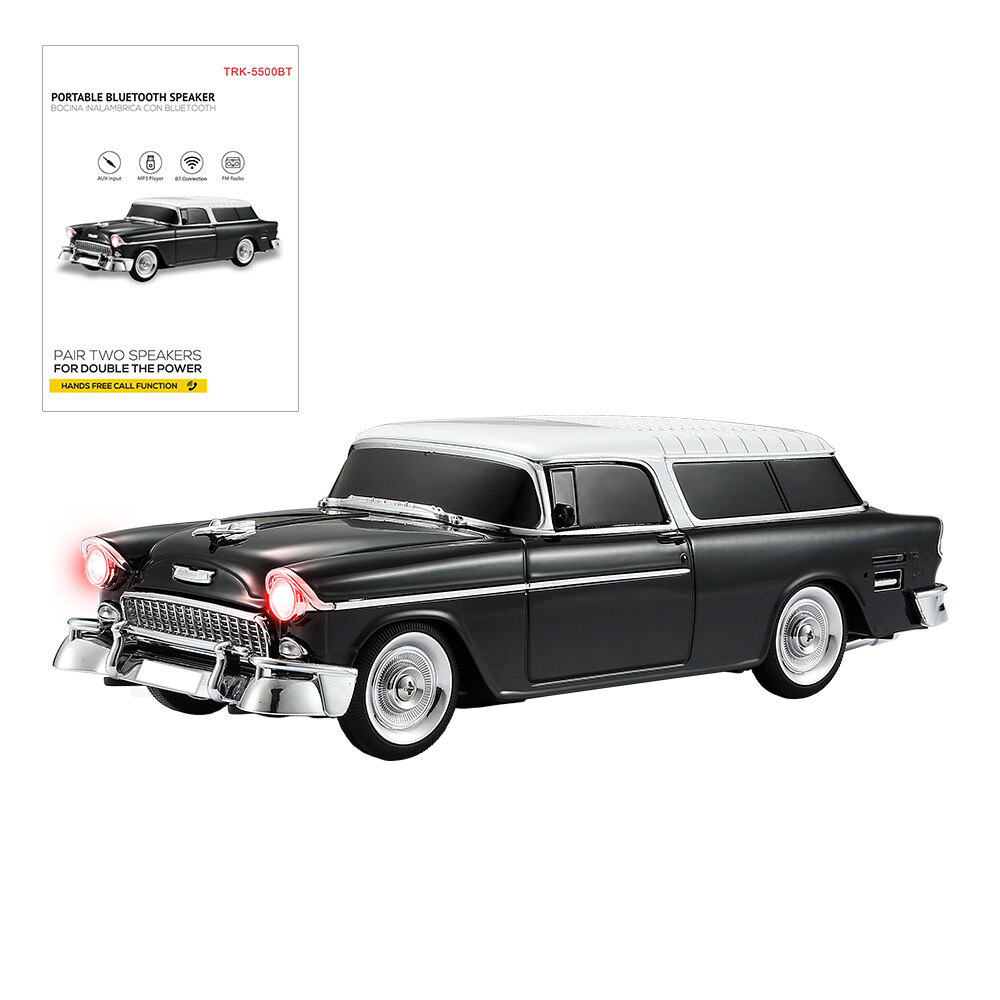 1955 Vintage Replica Retro Ride Car Bluetooth Speaker with FM Radio USB SD AUX
