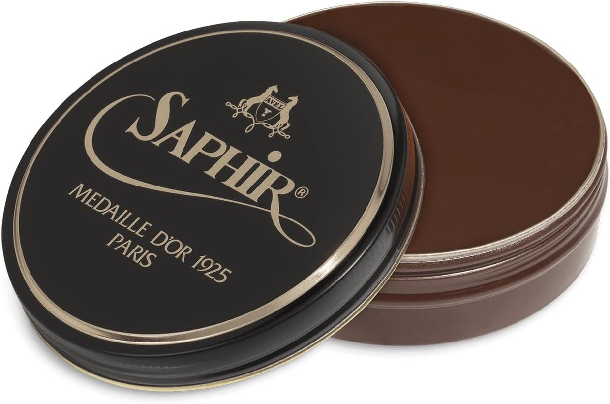 SAPHIR Medaille D’Or Pate De Luxe - Natural Wax Shoe Polish for Leather Shining