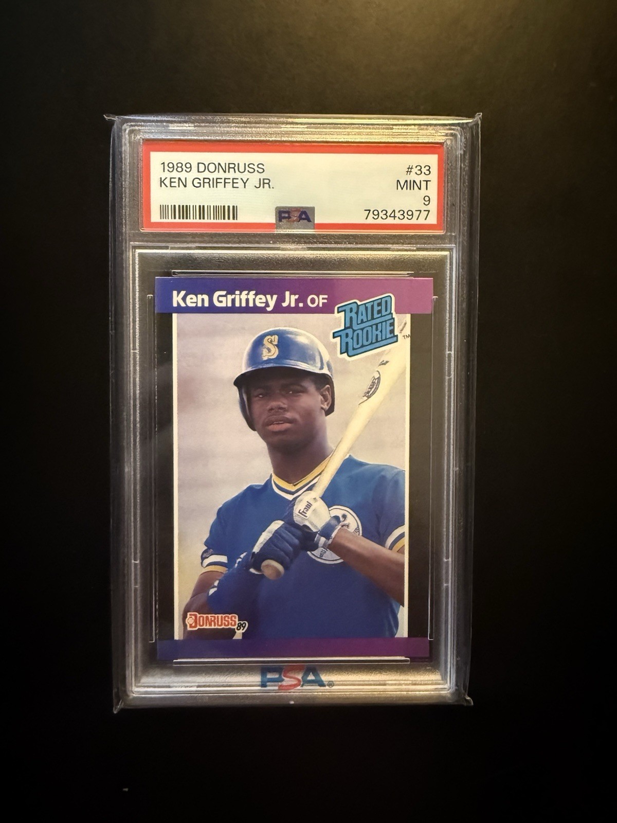 1989 Donruss - Rated Rookie Ken Griffey Jr - PSA 9 1989 Donruss - Rated Rookie Ken Griffey Jr - PSA 9