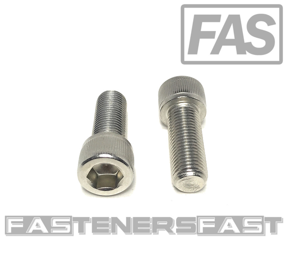 (10) 3/8-24x1 Stainless Steel Socket Head Cap Screw Allen Drive FINE THREAD