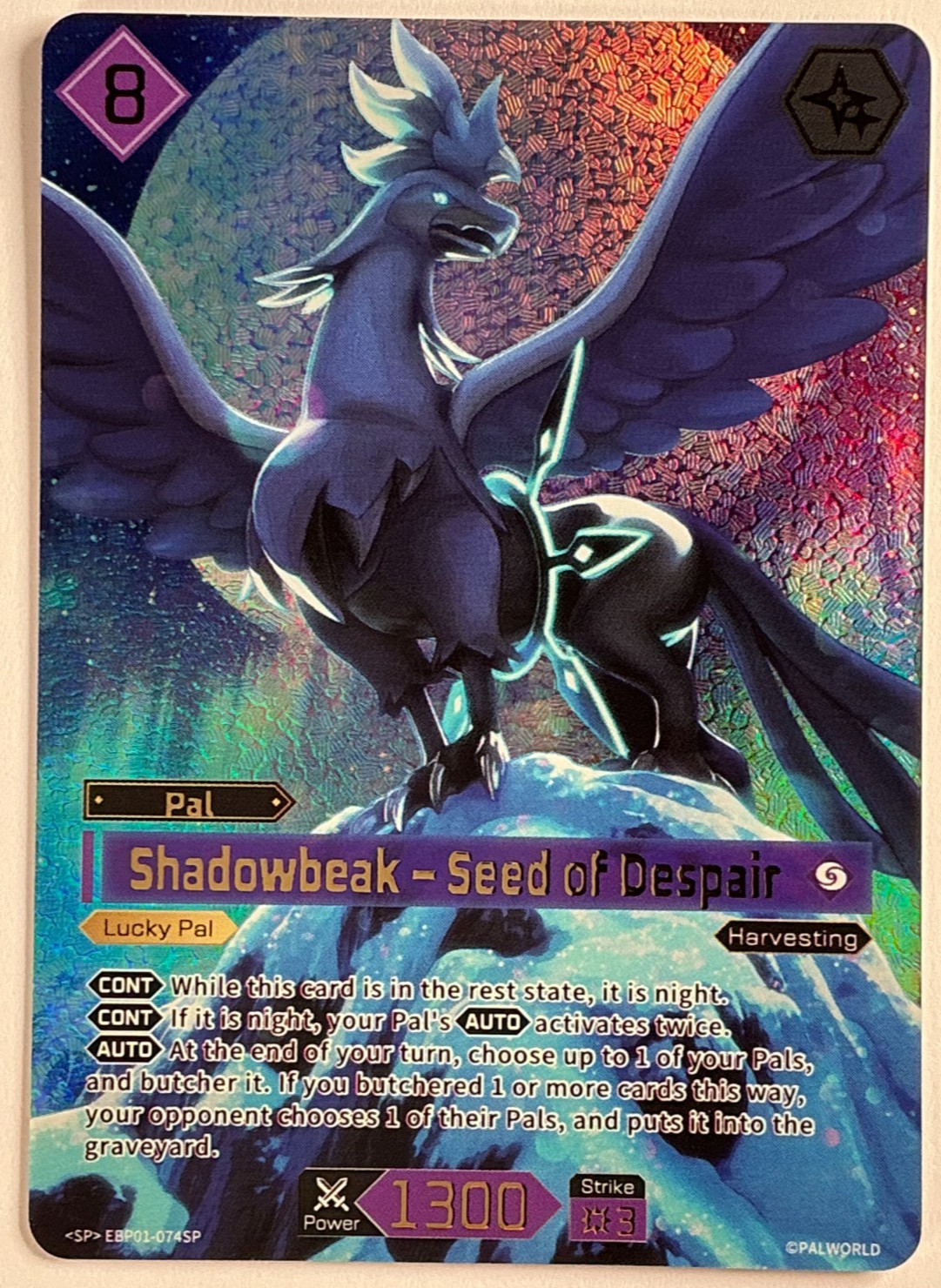 Shadowbeak - Seed of Despair EBP01-074SP SP Palworld TCG Eng NM/M Shadowbeak - Seed of Despair EBP01-074SP SP Palworld TCG Eng NM/M