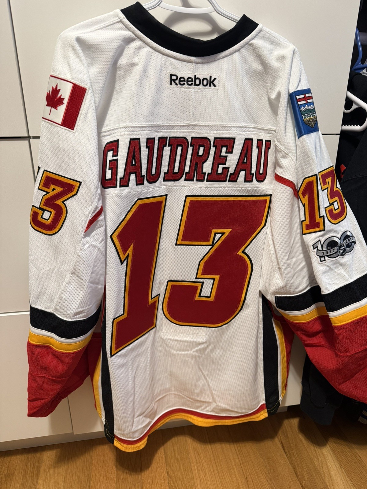 Authentic Calgary Flames Johnny Gaudreau Reebok Edge Jersey NHL MiC Sz 54 Authentic Calgary Flames Johnny Gaudreau Reebok Edge Jersey NHL MiC Sz 54