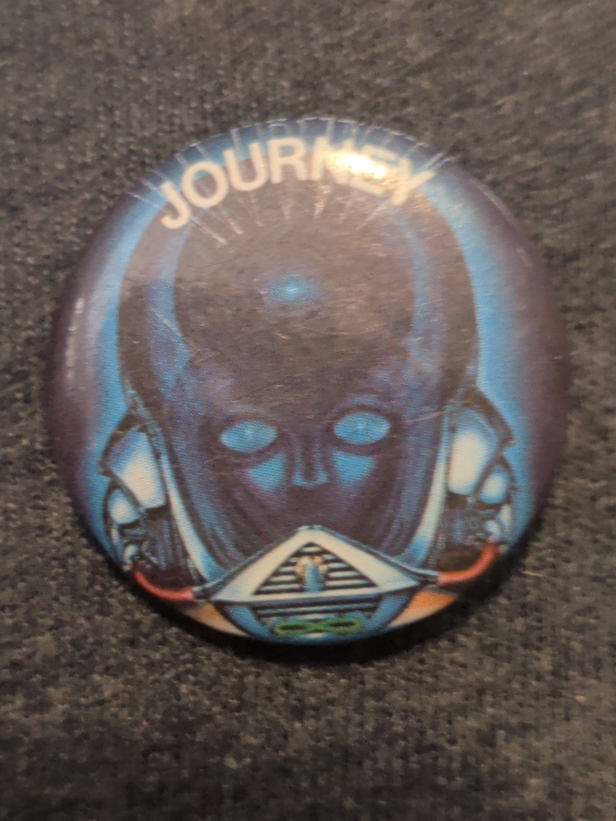 Vintage 1983 JOURNEY Frontiers pin 1.25\ Vintage 1983 JOURNEY Frontiers pin 1.25\