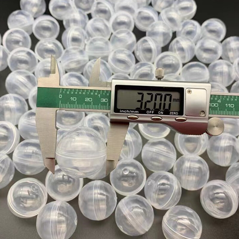 50/100pcs 32mm PP Toy Ball Empty Capsule Transparency Vending Machine Tools Gift 50/100pcs 32mm PP Toy Ball Empty Capsule Transparency Vending Machine Tools Gift