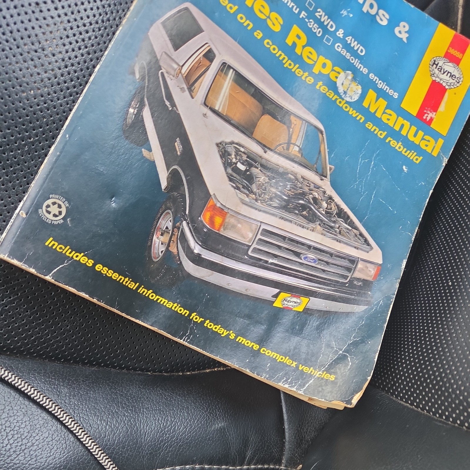 Haynes, Ford Pick-ups & Bronco, 1980-96, Full Size, Service Repair Manual #36058