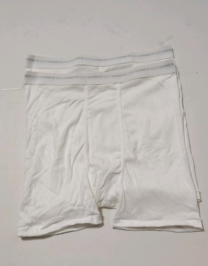 Vintage Hanes Classic White Men\'s Boxer Briefs 2 Pack - Size L 36-38 Vintage Hanes Classic White Men\'s Boxer Briefs 2 Pack - Size L 36-38