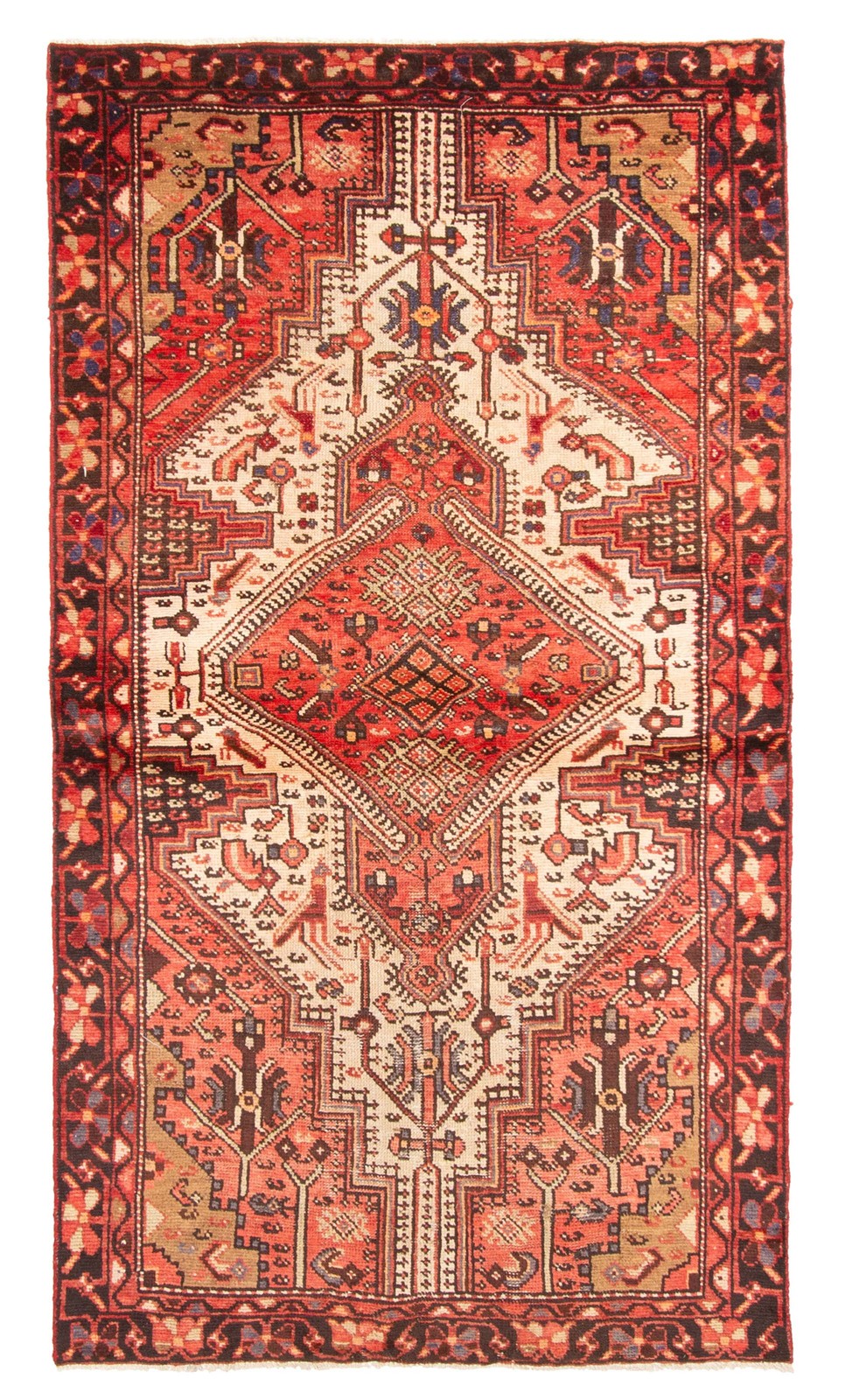 Traditional Vintage Hand-Knotted Area Rug 3\'11\