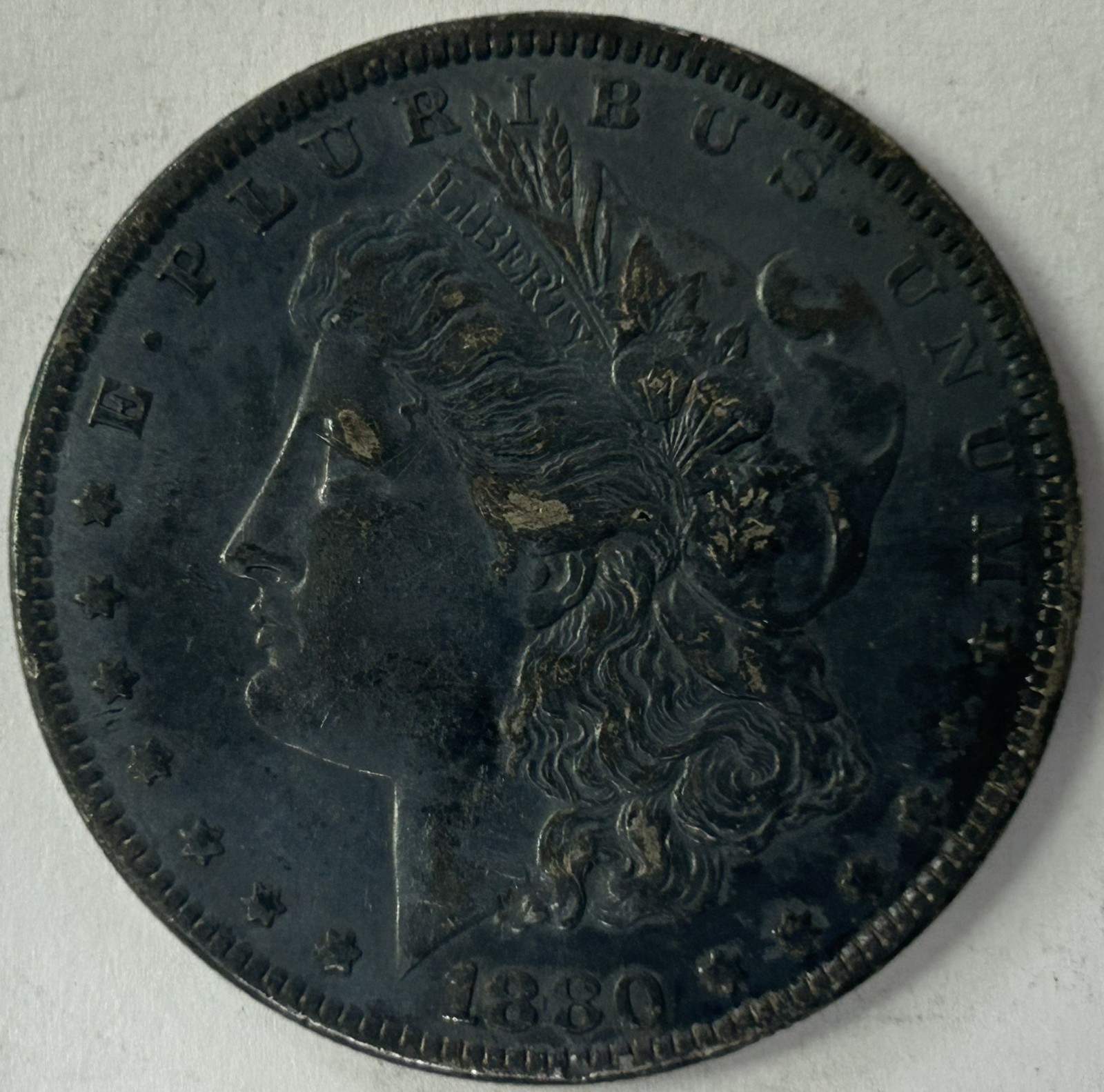 MA6 1880-P United States Morgan One Dollar Silver Coin $1 - Circulated (21656) MA6 1880-P United States Morgan One Dollar Silver Coin $1 - Circulated (21656)