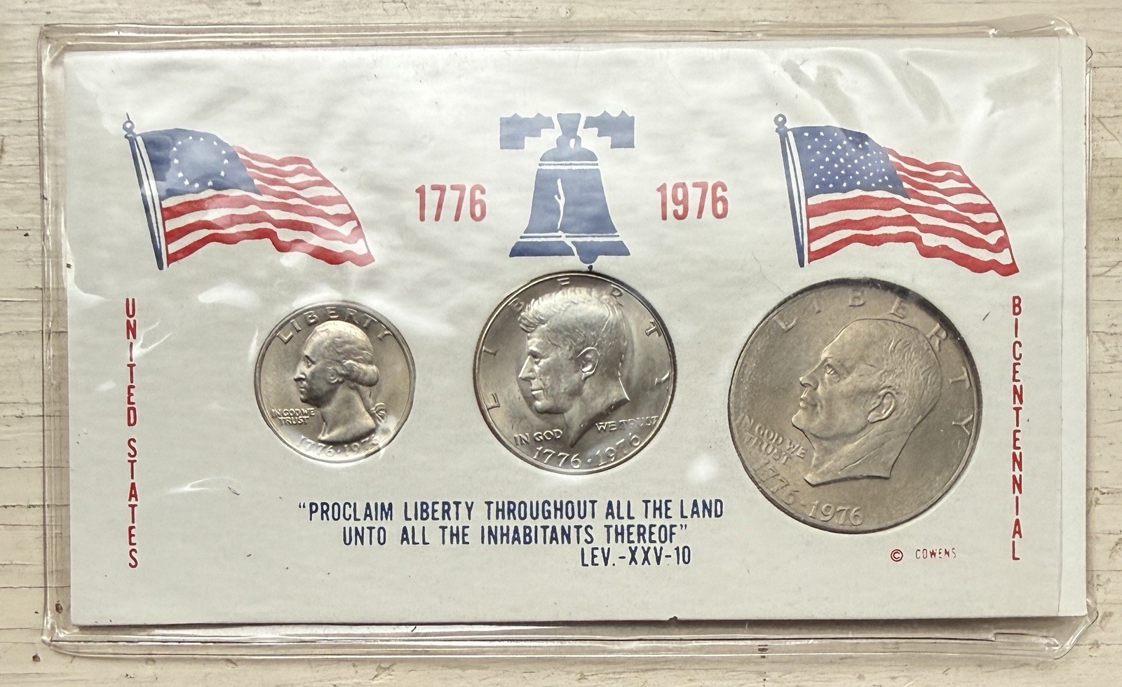 1776-1976 Bicentennial 3 Coin Set, Quarter, Half & Dollar Coins, uncirc., case 1776-1976 Bicentennial 3 Coin Set, Quarter, Half & Dollar Coins, uncirc., case