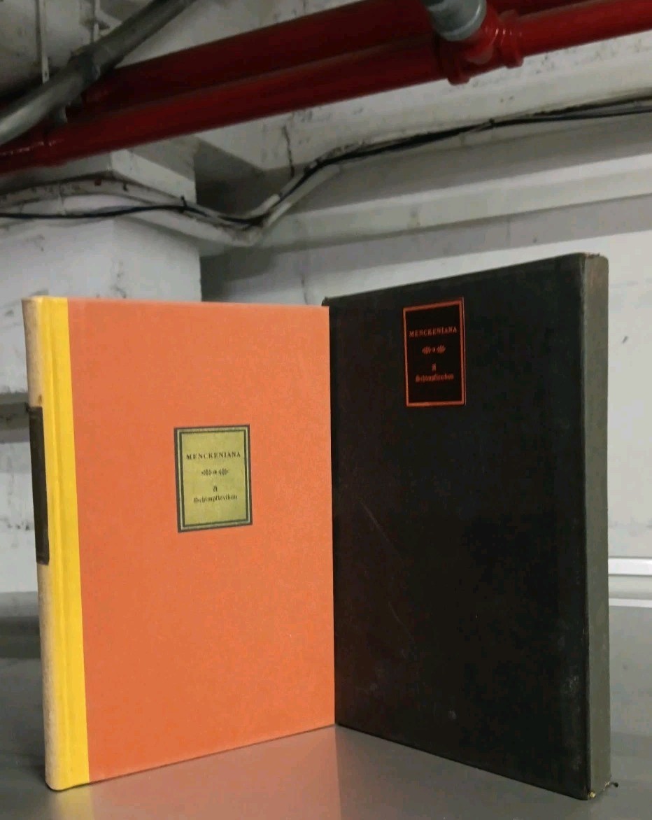 Signed HL Mencken Menckeniana A Schimpflexicon Signed Limited 1st Edition 1928 Signed HL Mencken Menckeniana A Schimpflexicon Signed Limited 1st Edition 1928