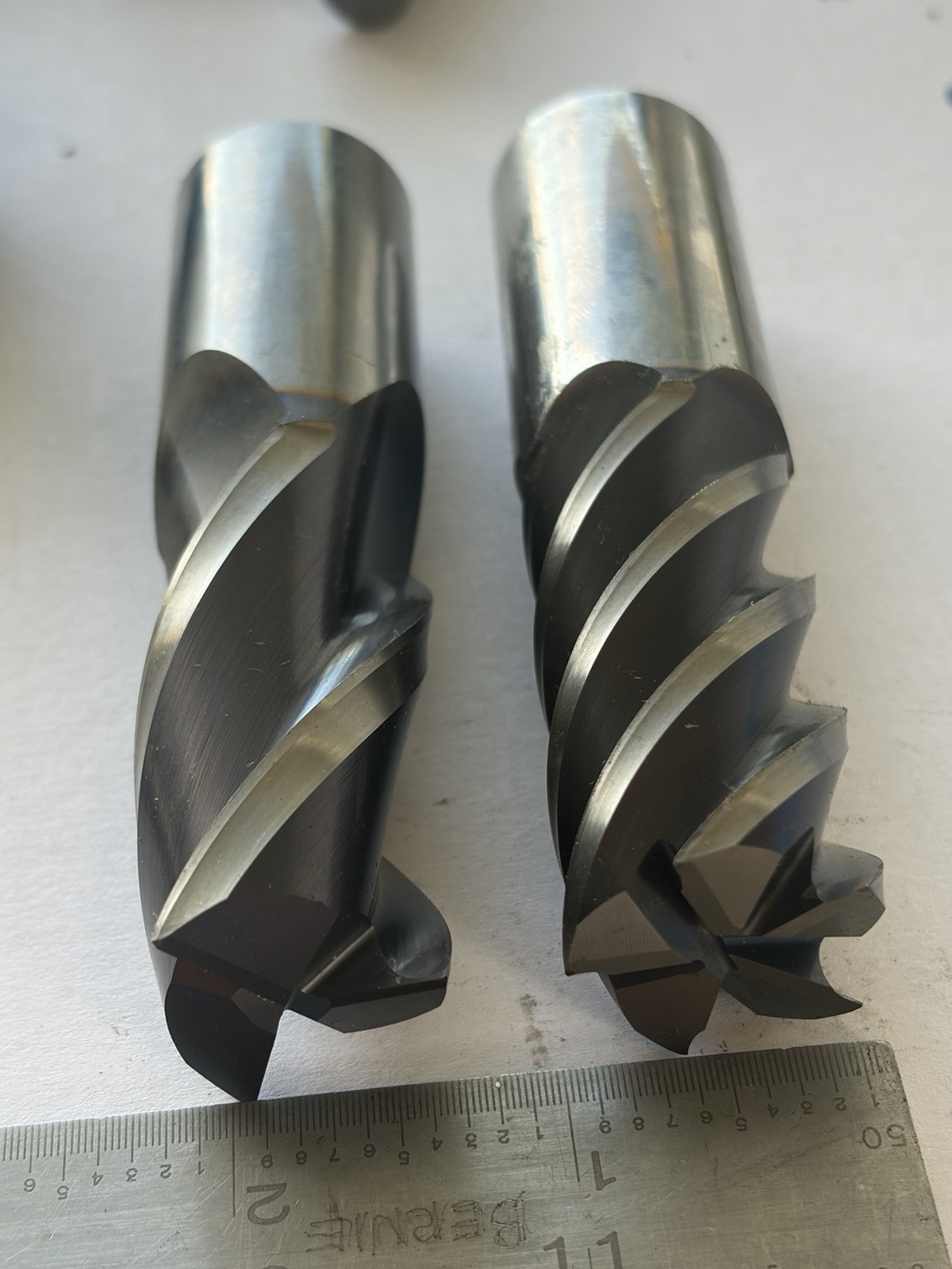 Nice Lot2 1” Solid Carbide End Mills Refurbished 