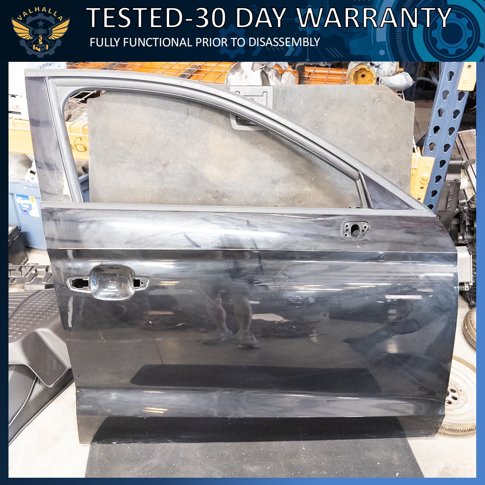 15-20 AUDI A3 S3 RS3 SEDAN FRONT RIGHT SIDE DOOR SHELL 0E0E BLACK METALLIC OEM