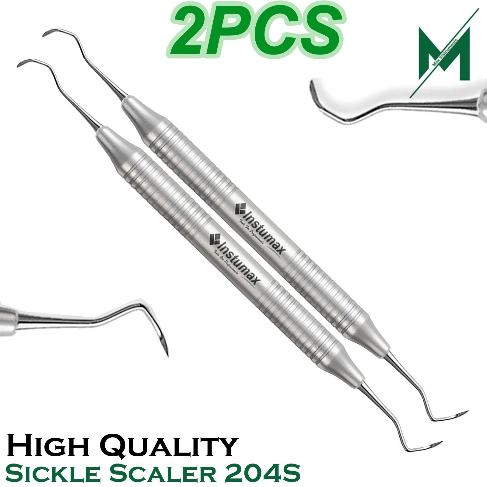 Periodontal Montana Jack 204s Sickle Scaler Silicon Double End Dental Instrument