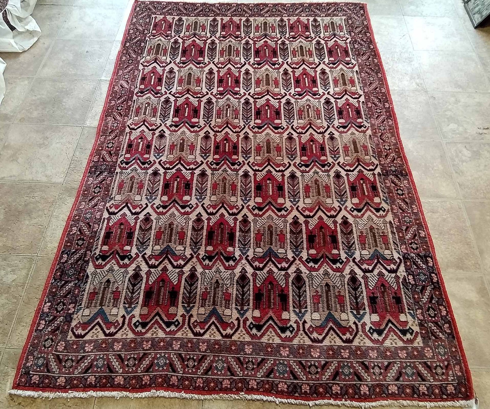 Exquisite 1960s Hand-knotted proximally 4’4\