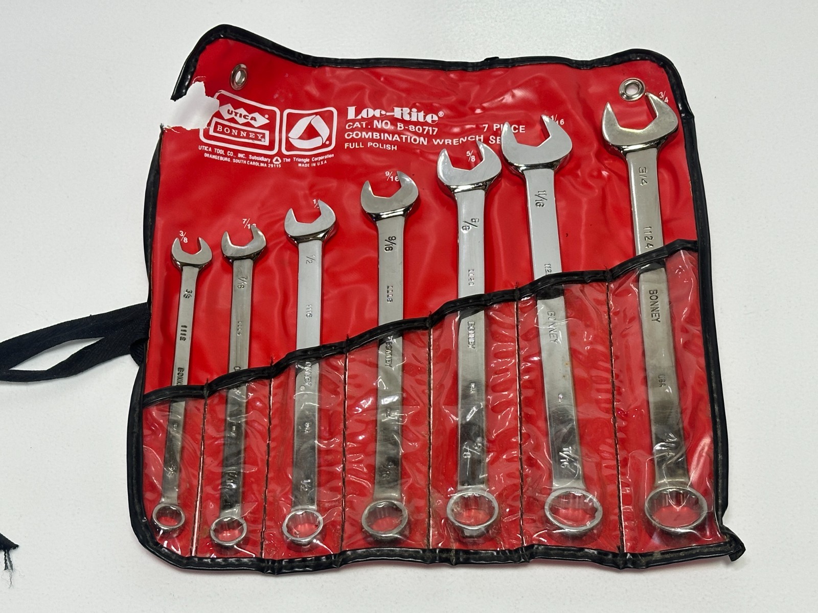 🇺🇸 BONNEY Tools USA 7pc 12-Point SAE 3/8-3/4\