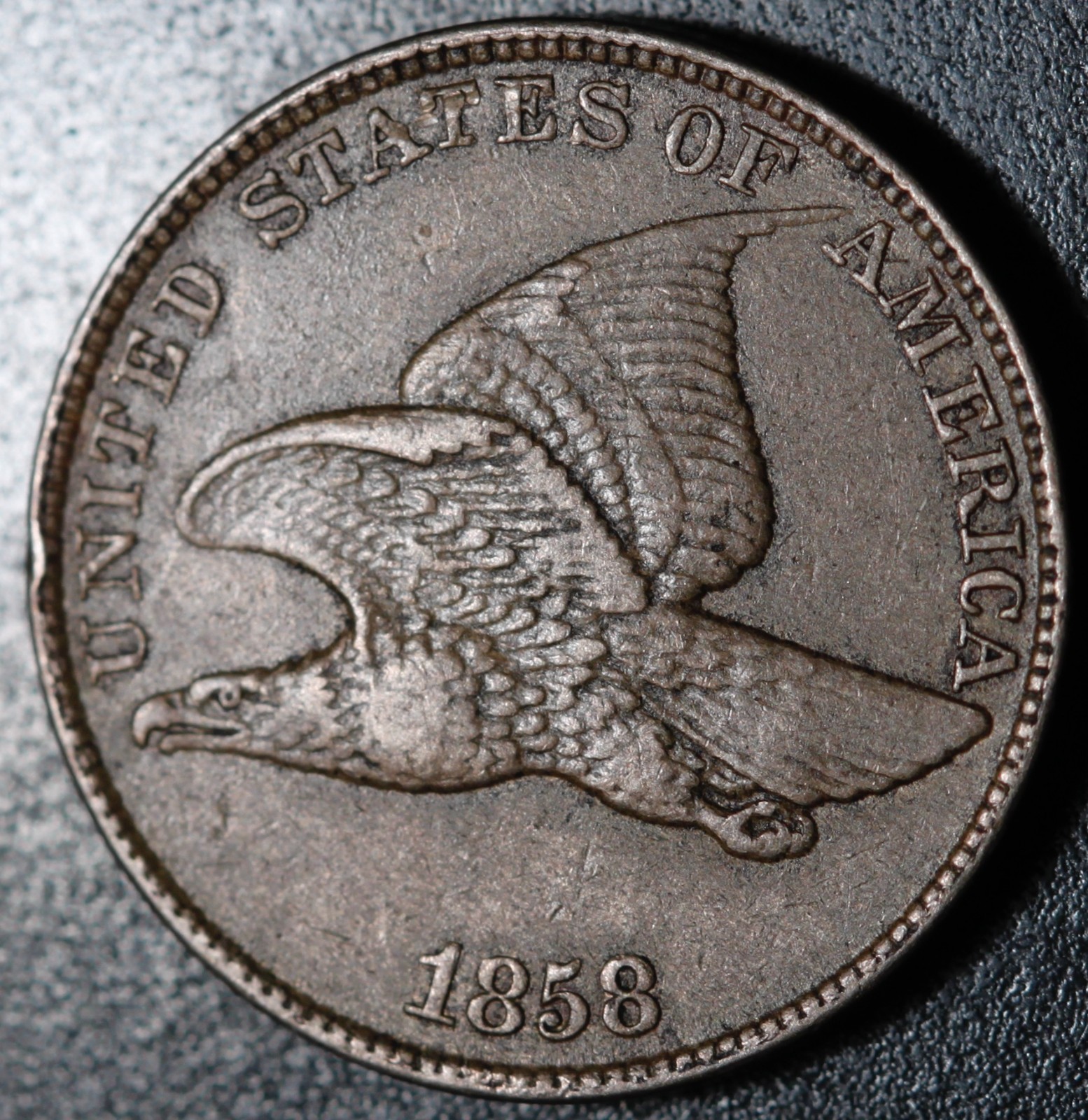 1858 FLYING EAGLE CENT - Large Letters LL - XF EF 1858 FLYING EAGLE CENT - Large Letters LL - XF EF