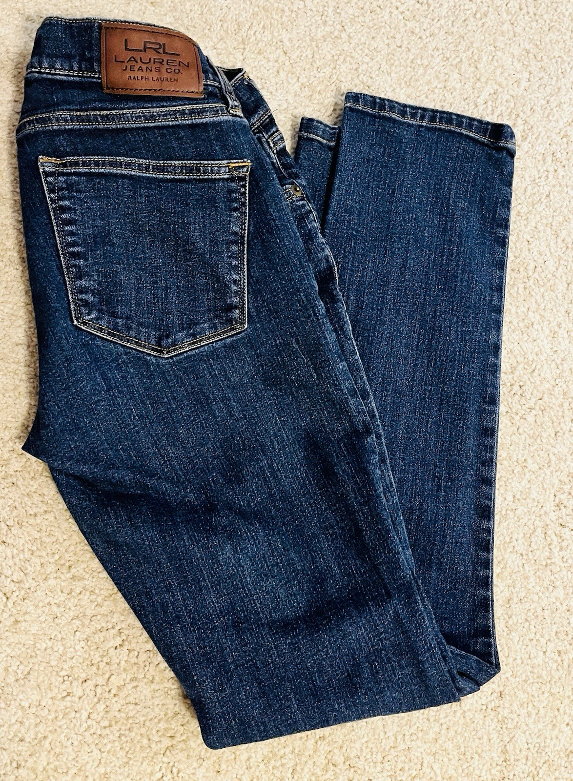 Lauren Ralph Lauren Women’s Classic Straight Dark Blue Denim Jeans Size 2 EUC Lauren Ralph Lauren Women’s Classic Straight Dark Blue Denim Jeans Size 2 EUC