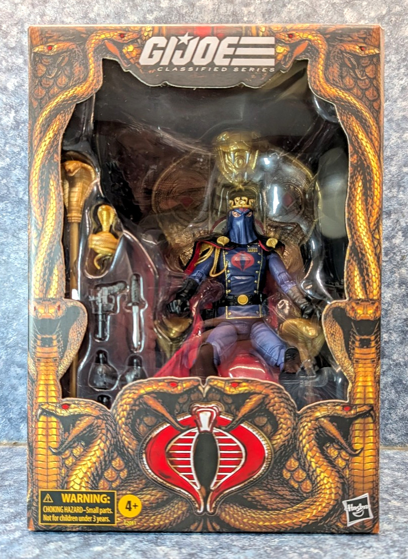 GI Joe Classified Series #221 Hooded Cobra Commander in Dress Uniform & Throne GI Joe Classified Series #221 Hooded Cobra Commander in Dress Uniform & Throne
