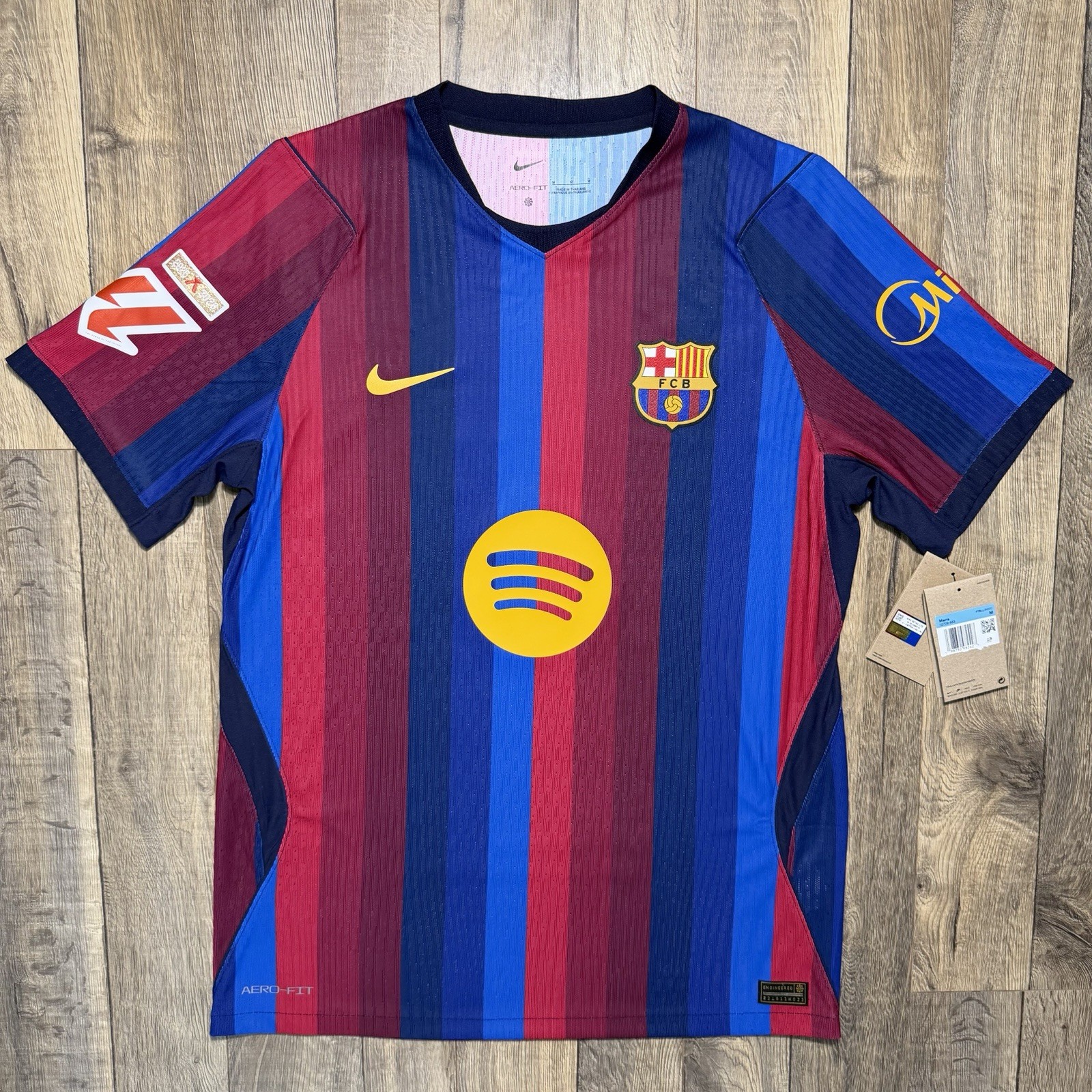 FC Barcelona Lamine Yamal Nike 26/27 Authentic Aero-Fit Match Home Jersey Mens M